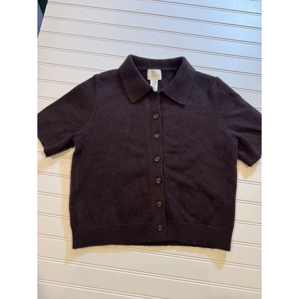 H&M Brown Cardigan. Button Front. XXS